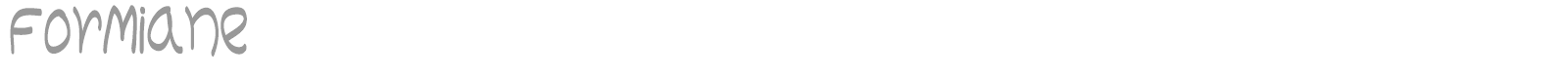 Formiane font preview